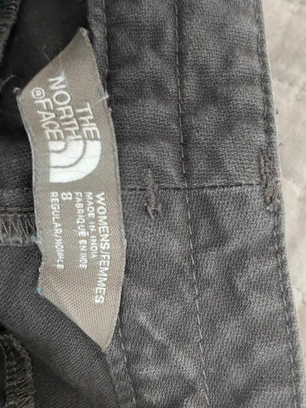 The North Face Womens Shorts 8 Graphite Grey Stretch Cotton Hiking 5 in - Picture 6 of 6